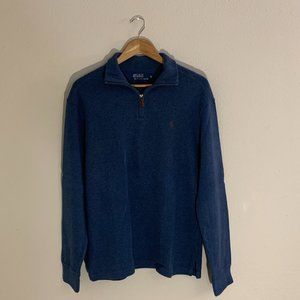 Ralph Lauren Blue Quarter-Zip Sweater